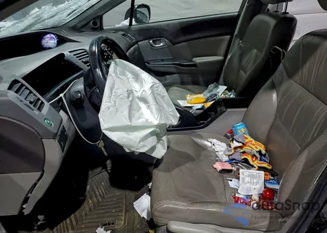 2012 Honda Civic Hybrid L из США, поврежденный, VIN JHMFB4F3XCS009017